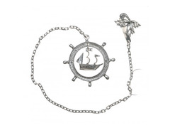 Серебряный ионизатор для воды «Штурвал и корабль»